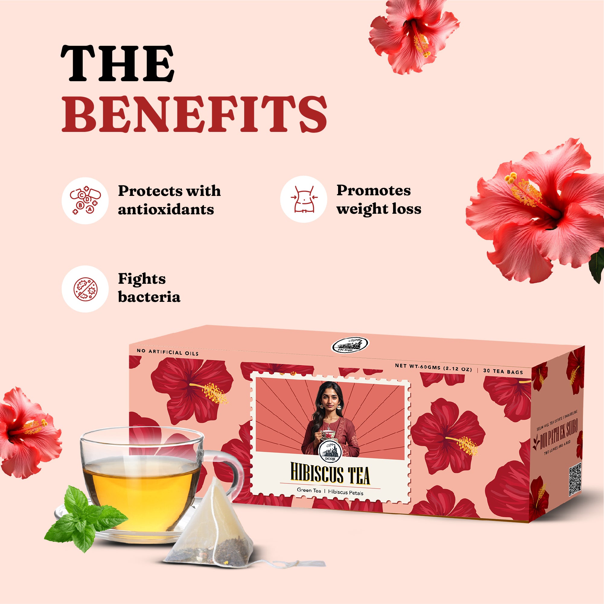 Hibiscus Tea Pyramid Teabags