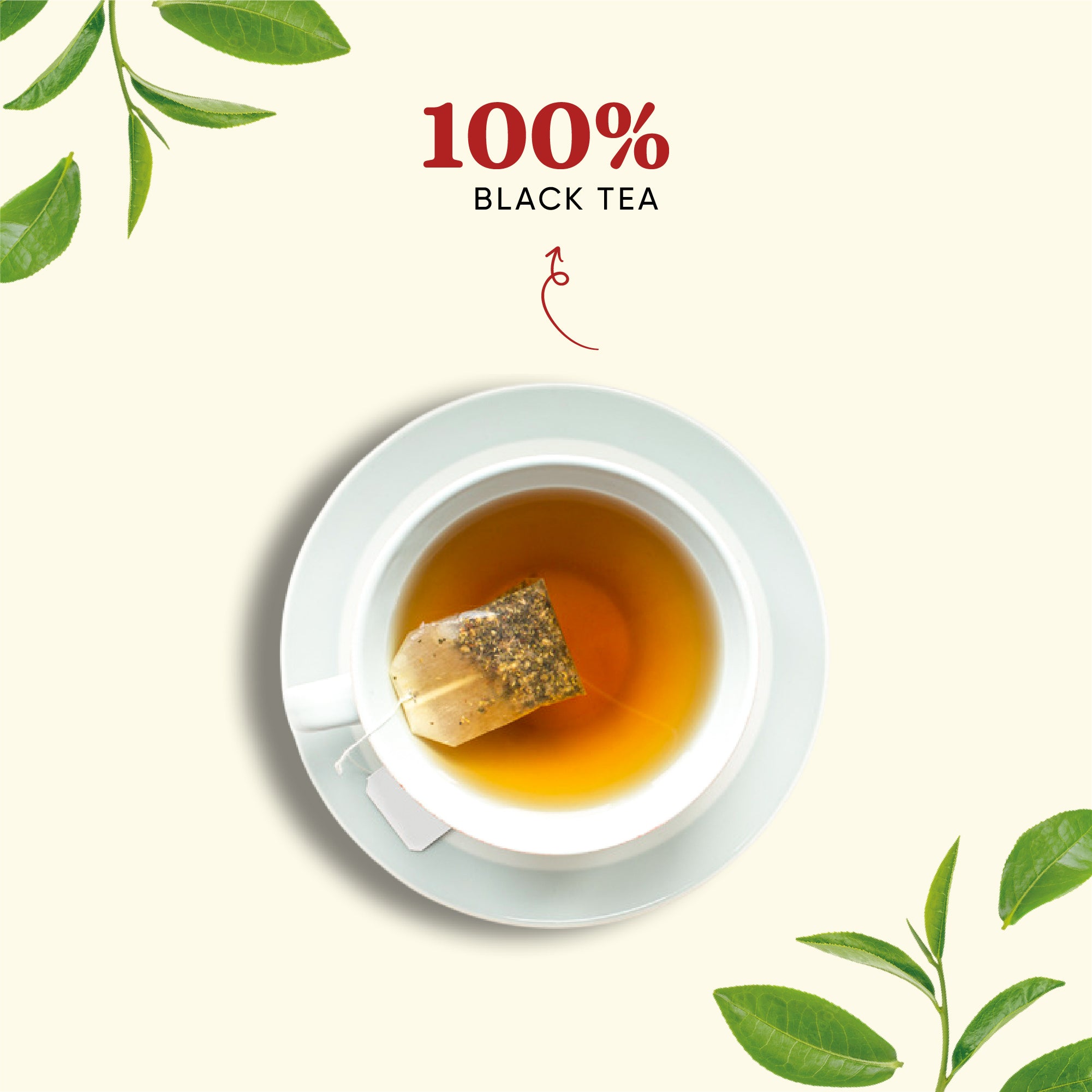Black Tea Roasted Flush Pyramid Teabags