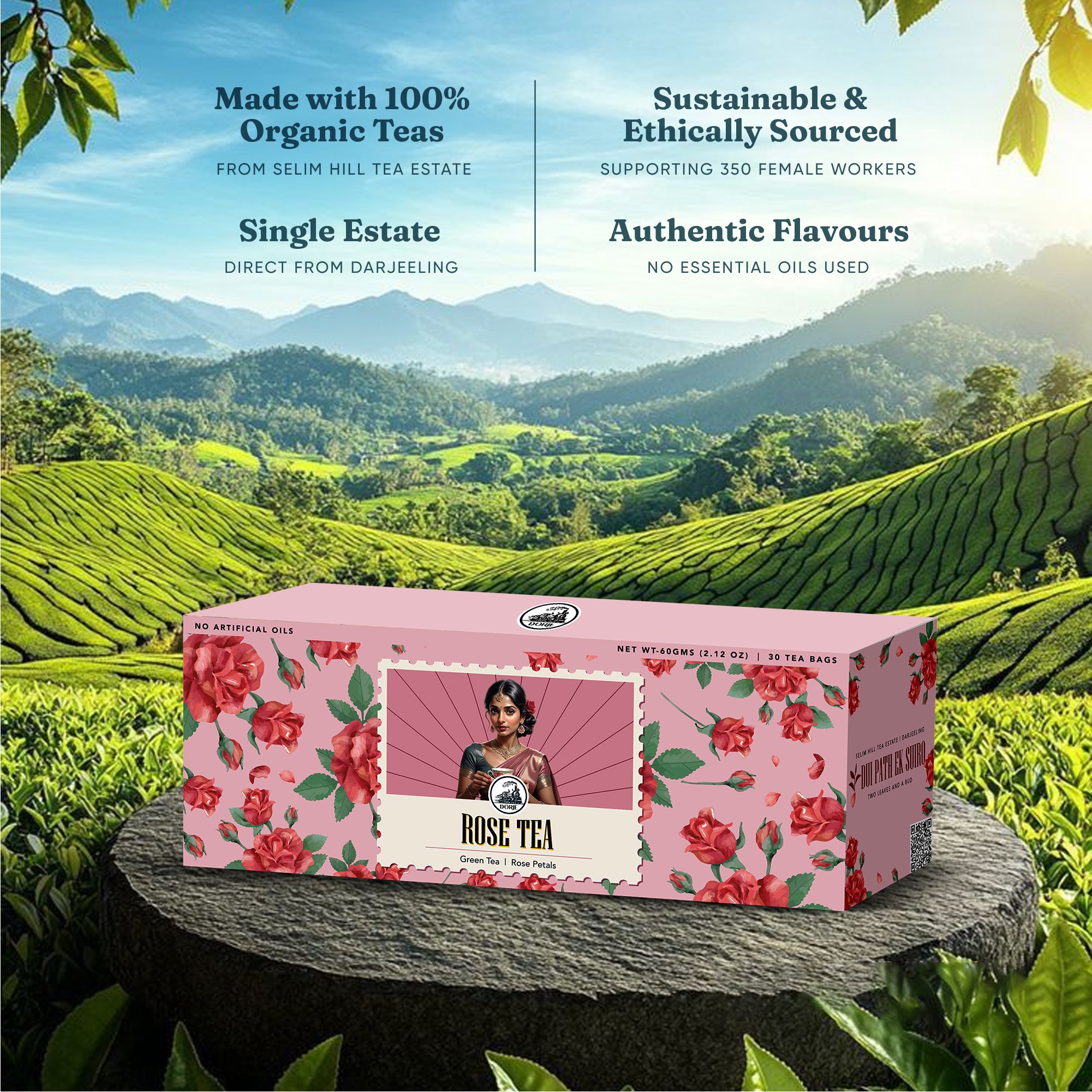 Rose Tea Pyramid Teabags