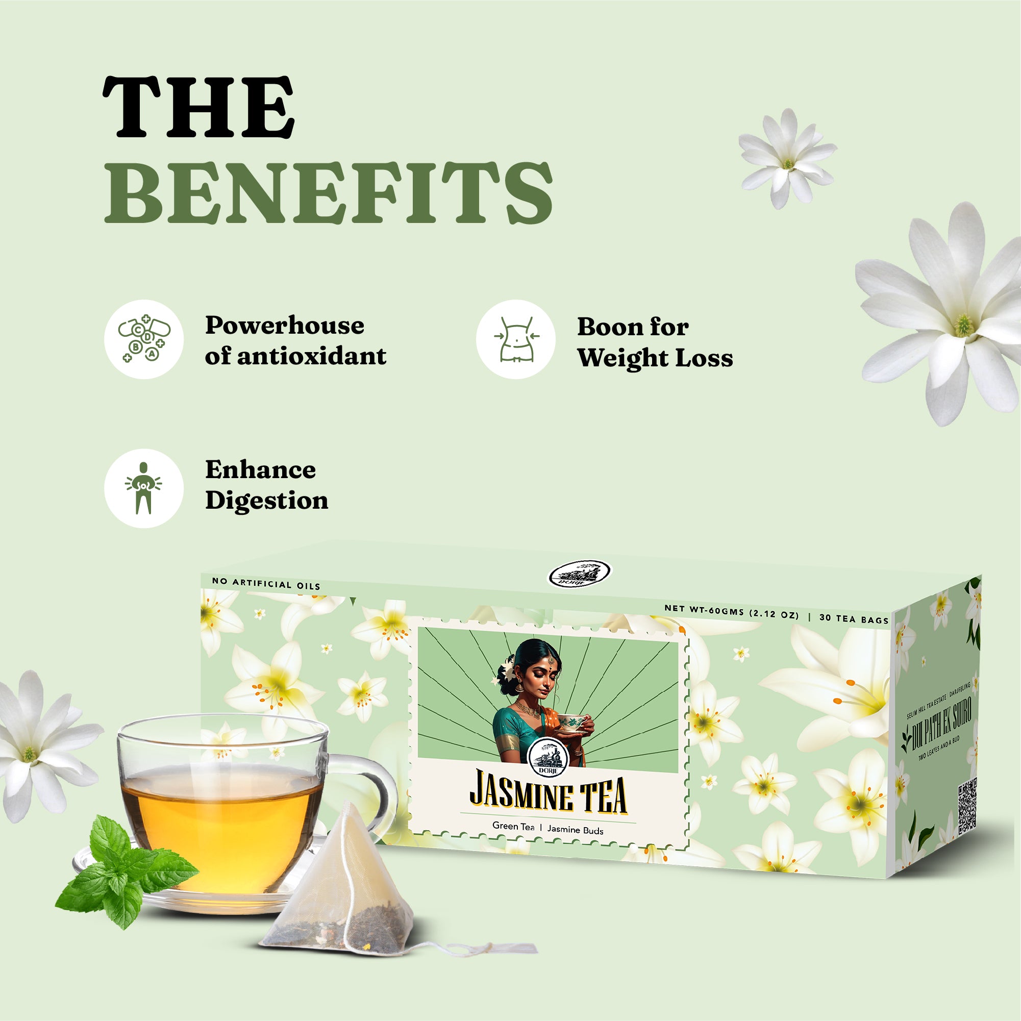 Jasmine Tea Pyramid Teabags