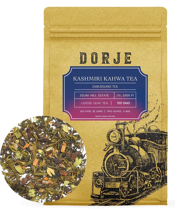 Dorje Kashmiri Kahwa Tea - The Essence of Kashmir and Darjeeling