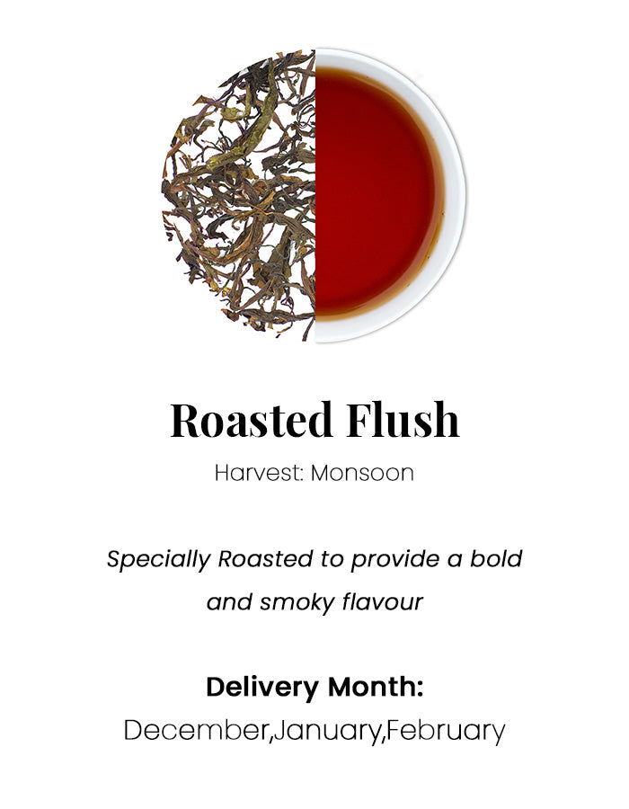 a description of the roasted flush of darjeeling tea
